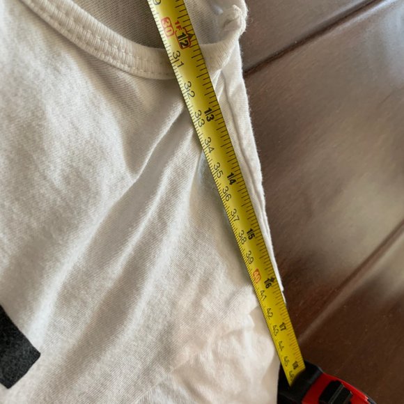 POOLHOUSE | NO PEACE | SIZE M | CURVED HEM TSHIRT - Picture 3 of 4